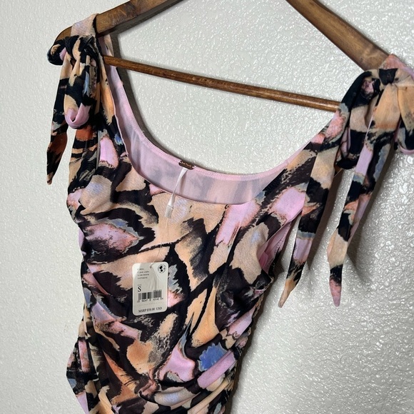 Free People Avenue Print Pink Top Combo - Picture 9 of 12